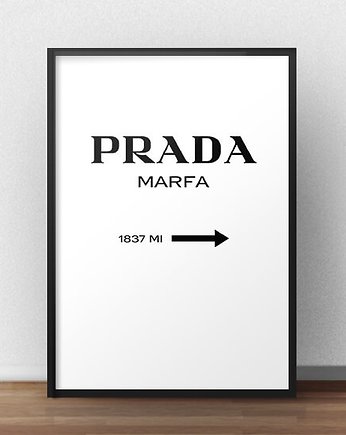 Plakat dekoracyjny "Prada - Marfa" A4 (210mm x 297mm) pionowy, scandiposter