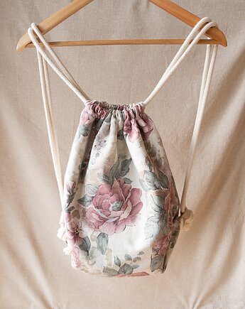 Plecak / worek w kwiatowy wzór VINTAGE FLOWERS, Patchoula