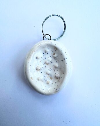 Kamień antystresowy, worry stone , miziak, breloczek, naszyjnik, Glina & Lina