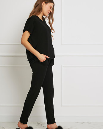 BLUZKA oversize - Tencel - czarny, OhZuza
