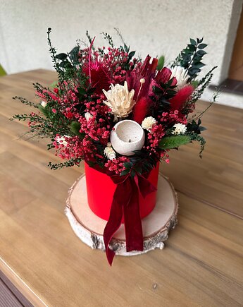Flowerbox jesienno zimowy święta suszki, Łąka