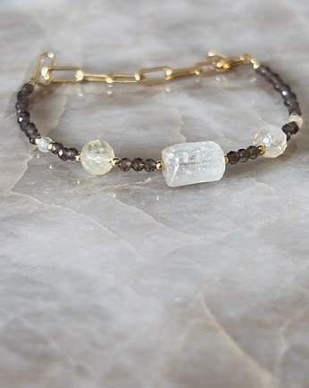 Bransoletka damska Kwarc dymny i Cytryn, Chmolowska Jewellery