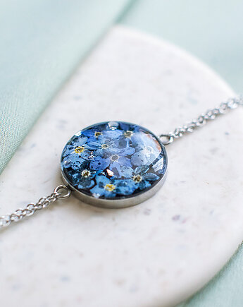 Bransoletka z niezapominajkami, nature gift