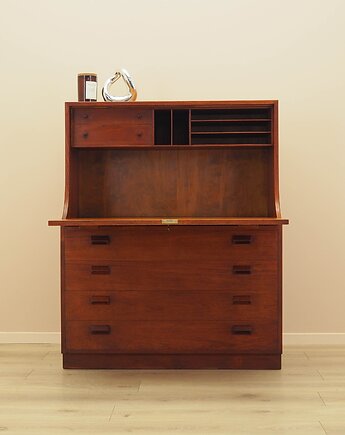 Sekretarzyk tekowy, duński design, lata 60, projektant: B, Przetwory design