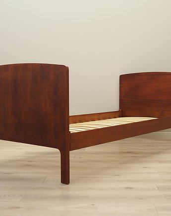 Łóżko tekowe, duński design, lata 60, Sigfred Omann, Ølholm M, Przetwory design