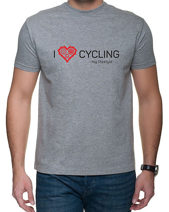 Koszulka T-SHIRT.  I love cycling - my lifestyle, studioixi