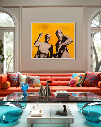 Obraz olejny na płótnie, mężczyźni, Lenart View