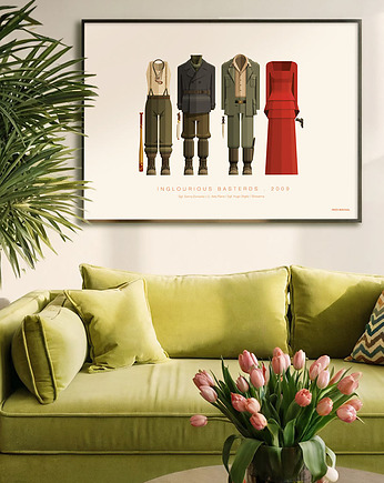 Bękarty wojny / Inglourious Basterds - plakat Quentin Tarantino, minimalmill
