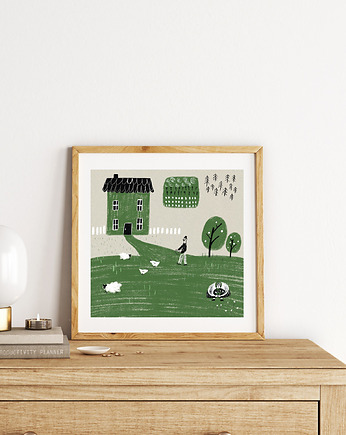 Ilustracja Na farmie, MUKI design