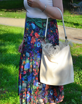 Torba BOHO z płótna żaglowego frędzle, modeMania