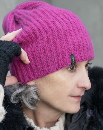 Czapka z alpaki i merynosa, Margo pracownia szydełkowa