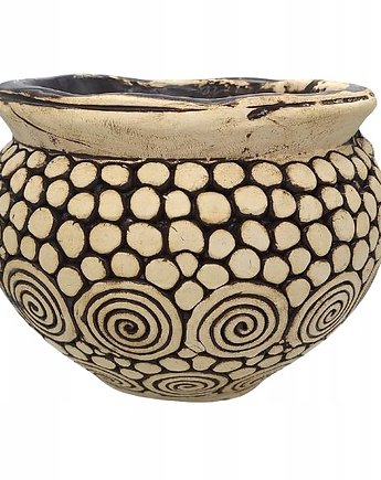 Doniczka Ceramiczna Handmade Skarbiec Kwiatów. Doniczka Ręcznie Robiona, Sklep Angelos