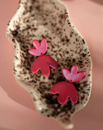 Wiszące kolczyki  TULIPANY, Dwie Gliny