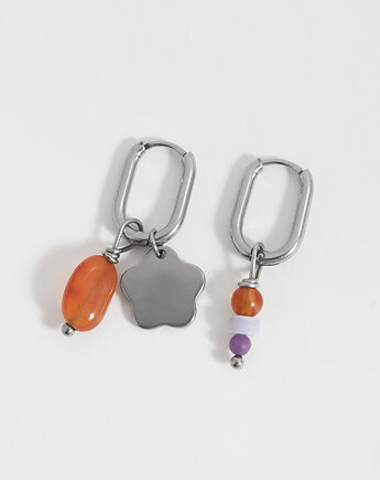 Srebrne kolczyki z zawieszkami, ech studio