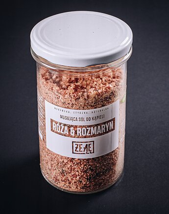 Musująca sól do kąpieli Róża & Rozmaryn 400g., ŻE ĄĘ