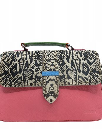 Torebka klasyczna skórzana na ramię pasek na klapce oryginalna OLIVKA, Olivka Warsaw