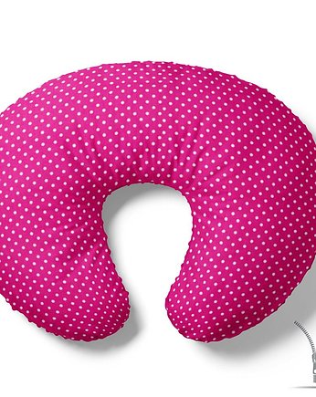 Poduszka rogal do karmienia Amarant w Kropki, Baby Love Decor