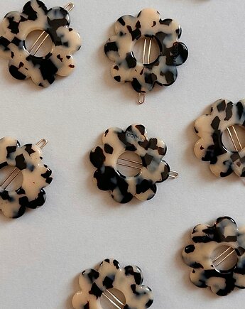 Spinka FLOWER w kolorze White Tortoise, NINIco Jewelry