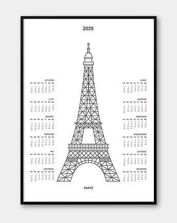 Kalendarz Paryż 2026, Pracownia Och Art