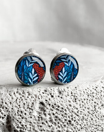 Jarzębina  klipsy, muamua design