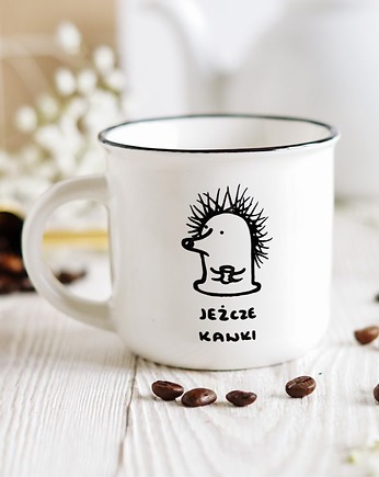 Kubek JEŻcze kawki!, dla miłośnika kawy, Pracownia Faramuszka