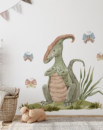 Naklejka na ścianę dinozaur parazaurolof nalepka do pokoju dziecka, Fotobloki and decor