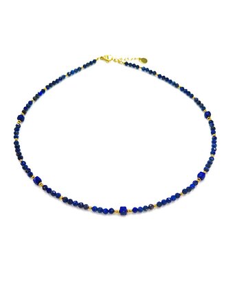 Niebieski Naszyjnik Lapis Lazuli & Hematyt NUSA BLUE, BY LUI Biżuteria i Dodatki
