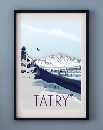 Plakat TATRY, A. W. WIĘCKIEWICZ