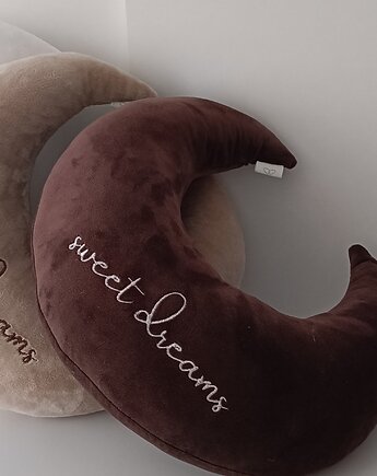 Poduszka ozdobna personalizowana - księżyc (kolory, tkaniny), Little Angels