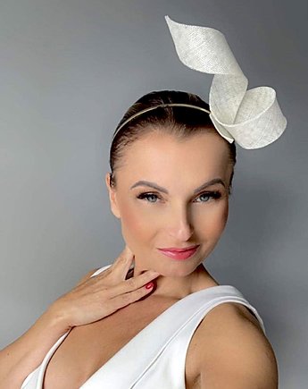 Fascynator ślubny okazjonalny /oraz inne kolory, MONIKA SAXTON LUXURIOUS MILLINERY