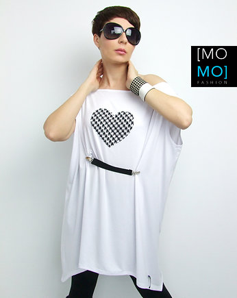 Tunika/ Bluzka/Sukienka Oversize BIAŁA by momo, momo fashion