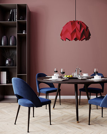 Lampa wisząca origami ICEBERG L burgundowa, Ynska