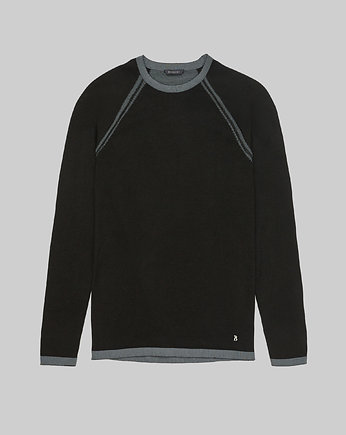 Bluza męska nicolosi czarna, BORGIO