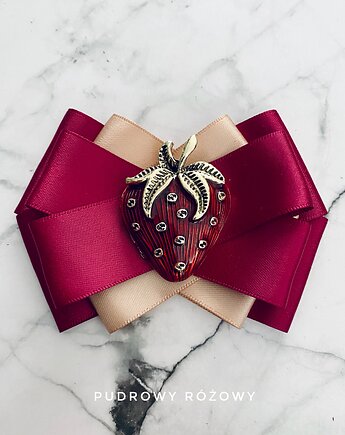 Brosza z Truskawką  Kolekcja Limitowana  FRUIT Nowość, Pudrowy Różowy