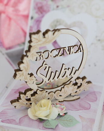 Rocznica ślubu, exploding box, kartka 3d pamiątka, Papiernik