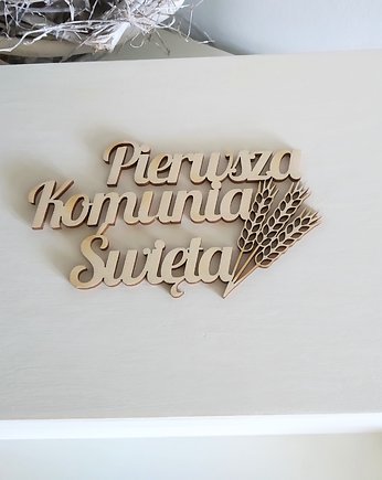 Króliczek w skrzyneczce KOMUNIA ŚWIĘTA Prezent, LalaShop