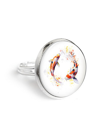 Pierścionek - Karpie Koi, yenoo