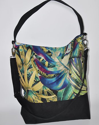 Torba hobo XXL - print monstera, PRACOWNIA 166