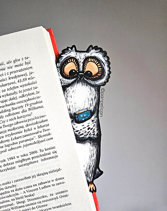 Zakładka do ksiązki Sówka biała, Pan Pelican