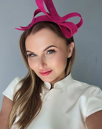 Fascynator ELZA AMARANT  / oraz inne kolory, MONIKA SAXTON LUXURIOUS MILLINERY