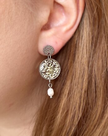 Kolczyki z kwiatami, prezent urodzinowy, Colie