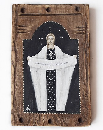 Anioł Klucznik XVIII obraz ręcznie malowany na drewnie, Galeriai