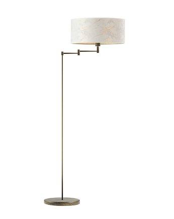 Lampa stojąca do salonu z marmurowym kloszem CANCUN MARMUR, LYSNE
