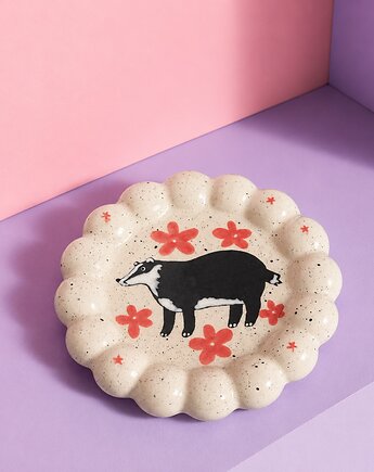 Ceramiczna podkładka z borsukiem, Twarda Sztuka