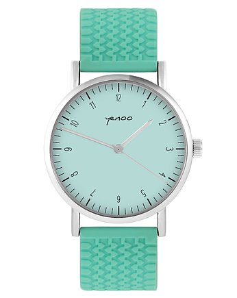 Zegarek - Simple turkus - silikonowy, turkus, yenoo