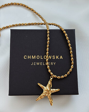 Naszyjnik hematyt i rozgwiazda, Chmolowska Jewellery