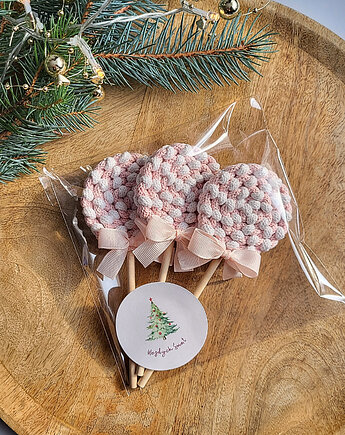 OD RĘKI: Święta Choinka Ozdoby świąteczne- zestaw 3szt. lizaki na choinkę, ACTP