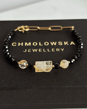 Brasnoletka Onyks i Cytryn, Chmolowska Jewellery