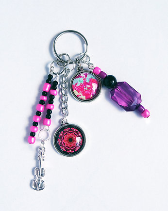 Breloczek - Róże, mandala, skrzypce, yenoo