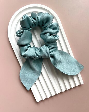 Seledynowa scrunchie z odwiązywanymi uszkami Celadia, Volie Line